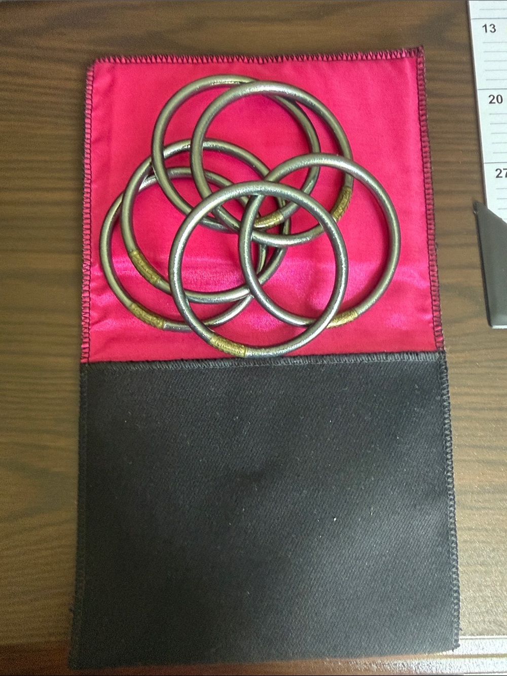 Graphite All Weather Bangles (set of 6, size small)